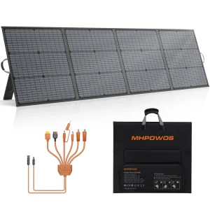 MHPOWOS 220W Foldable Solar Panel 20V Solar Charger